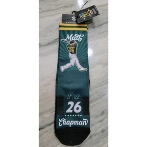 Strideline Matt Chapman 26 Premium Full Sublimation Socks Green NWT